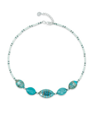 collana murano ophelia azzurro