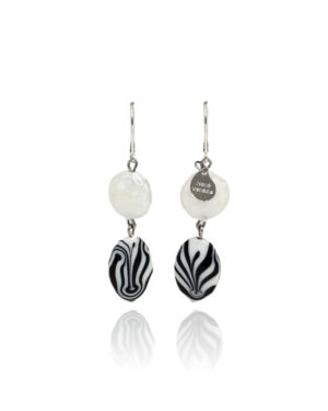 ORECCHINI WHITE BIANCO NERO
