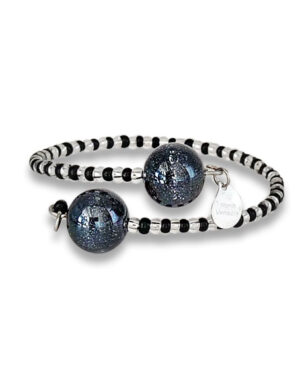 bracciale murano nero