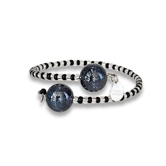 bracciale murano nero