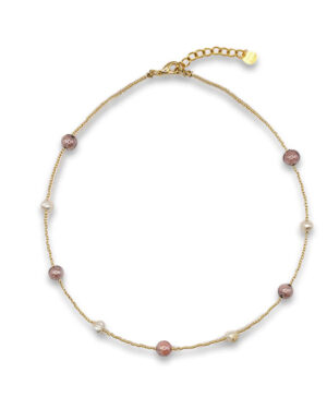 collana perle ametista