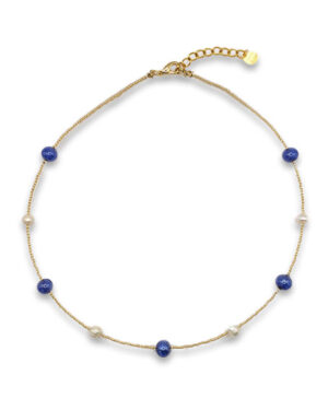 collana con perle in vetro e perle di fiume maty nene venezia